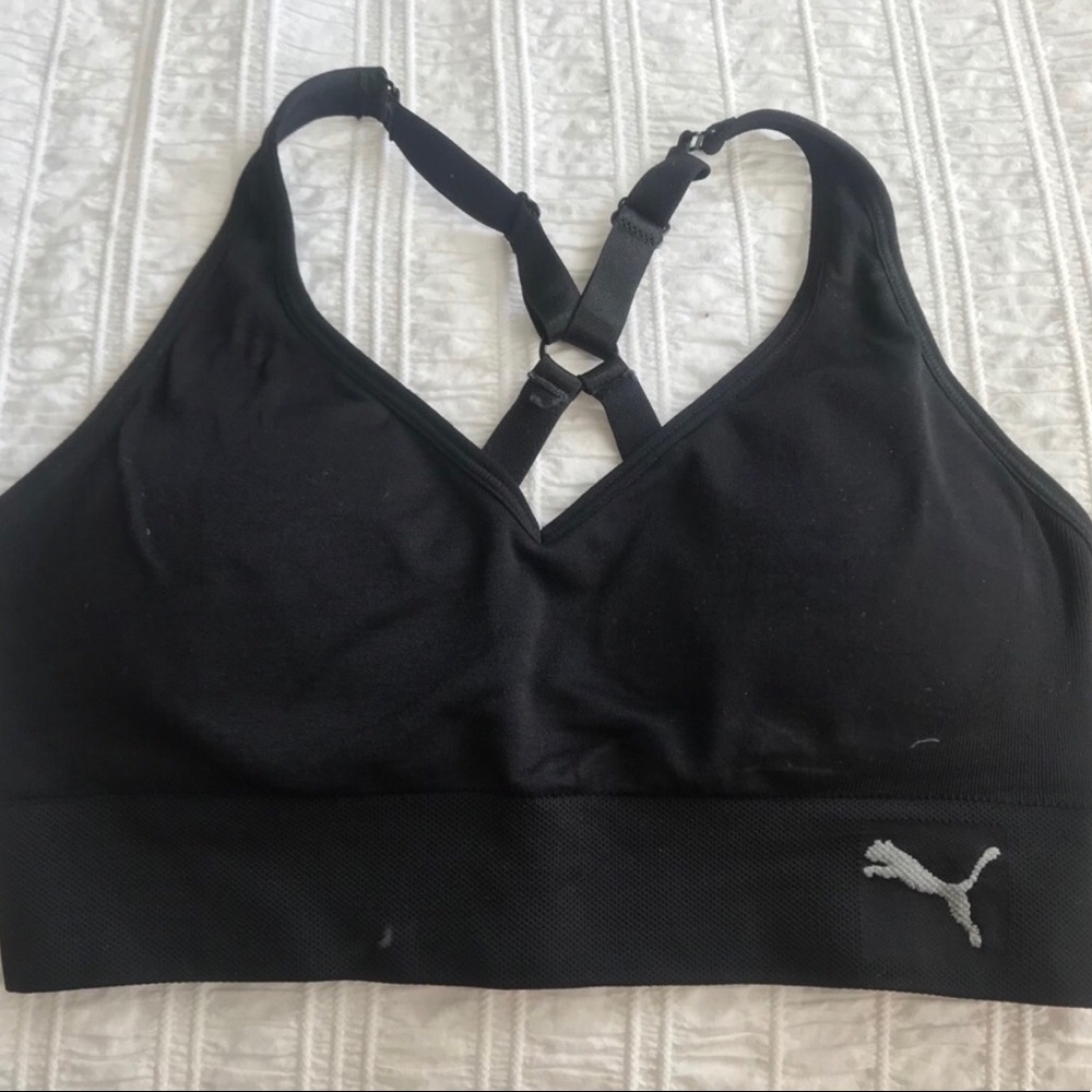 Black Puma Sports Bra